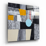 Glasbild Blauer Punkt - 40x40 cm