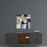 Blue Dot Glass Wall Art