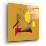 Tableau en verre Section de lune - 40x40 cm
