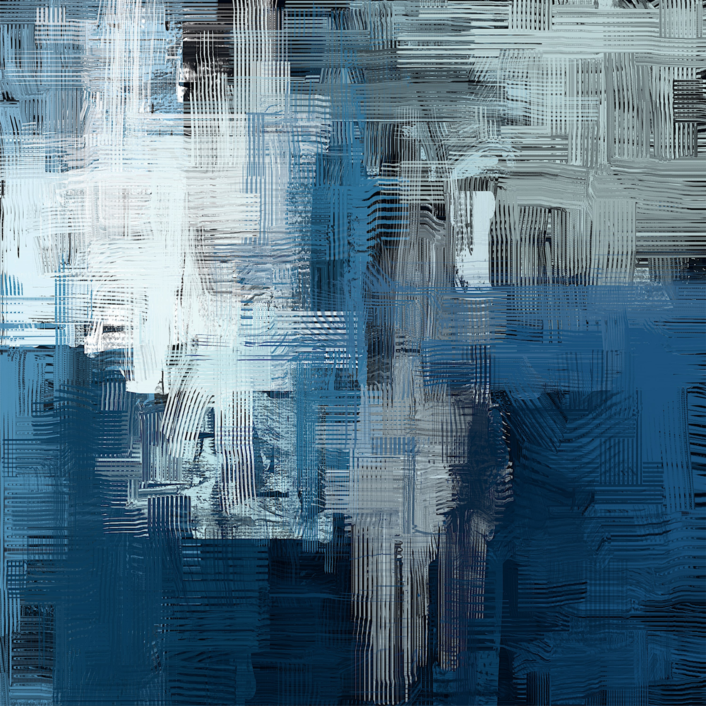 Touche bleue Impression sur verre