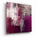 Tableau en verre Touche de violet - 40x40 cm