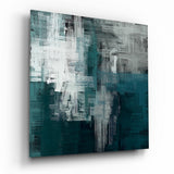 Quadro in vetro Tocco di verde - 40x40 cm