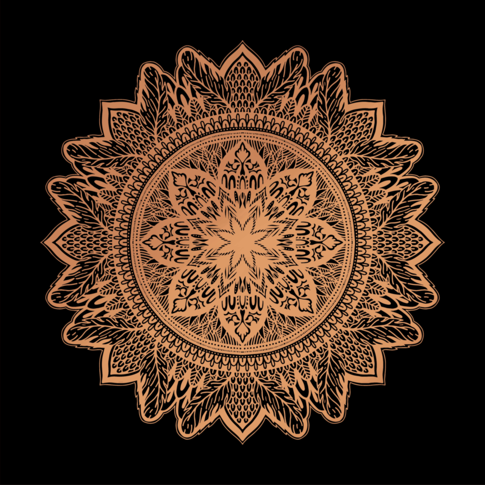 Arte de pared de vidrio de Motivo de encaje nostálgico