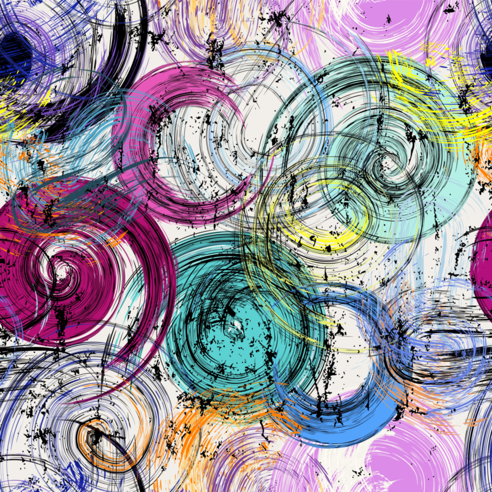 Abstract Snail Shells Glass Wall Art