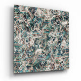 Glasbild Geheimnis der Formen - 40x40 cm