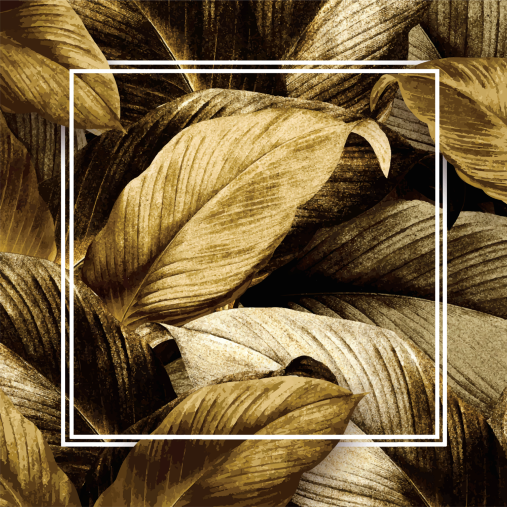 Feuille d'or Impression sur verre