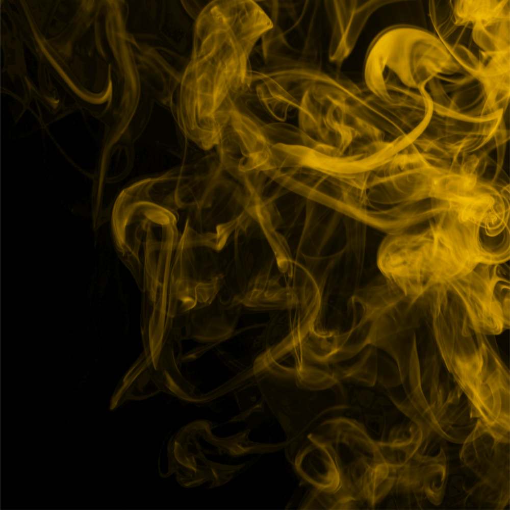 Fumée jaune Impression sur verre