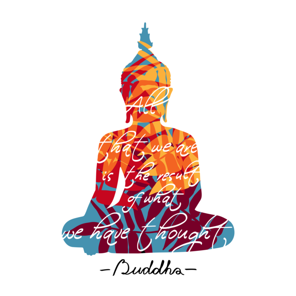 Arte de pared de vidrio de Buddha