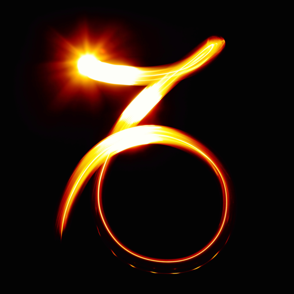 Arte de pared de vidrio de Oroscopi - Capricorno