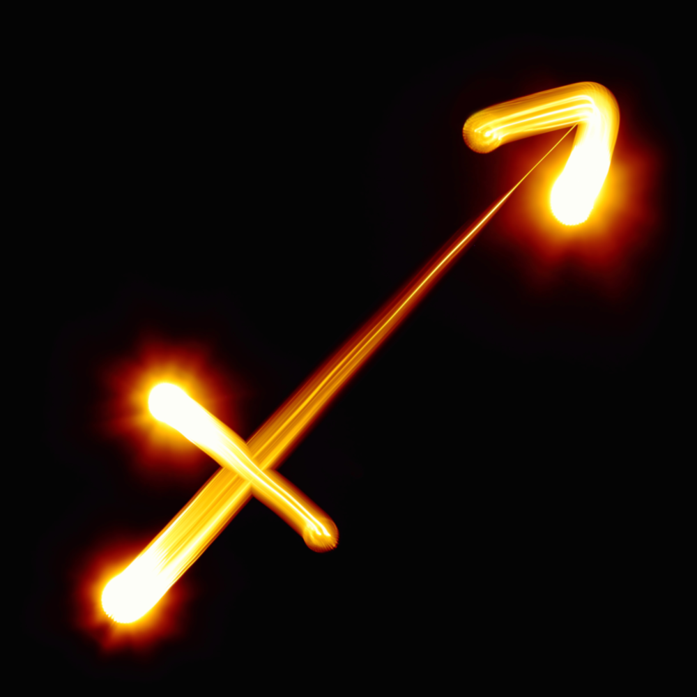 Arte de pared de vidrio de Oroscopi - Sagittario