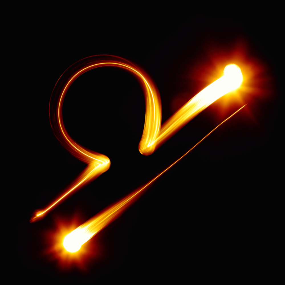 Horoscopes - Balance Impression Sur Verre