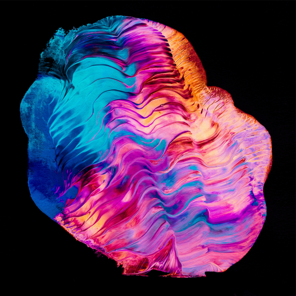 Arte de pared de vidrio de Baile de colores