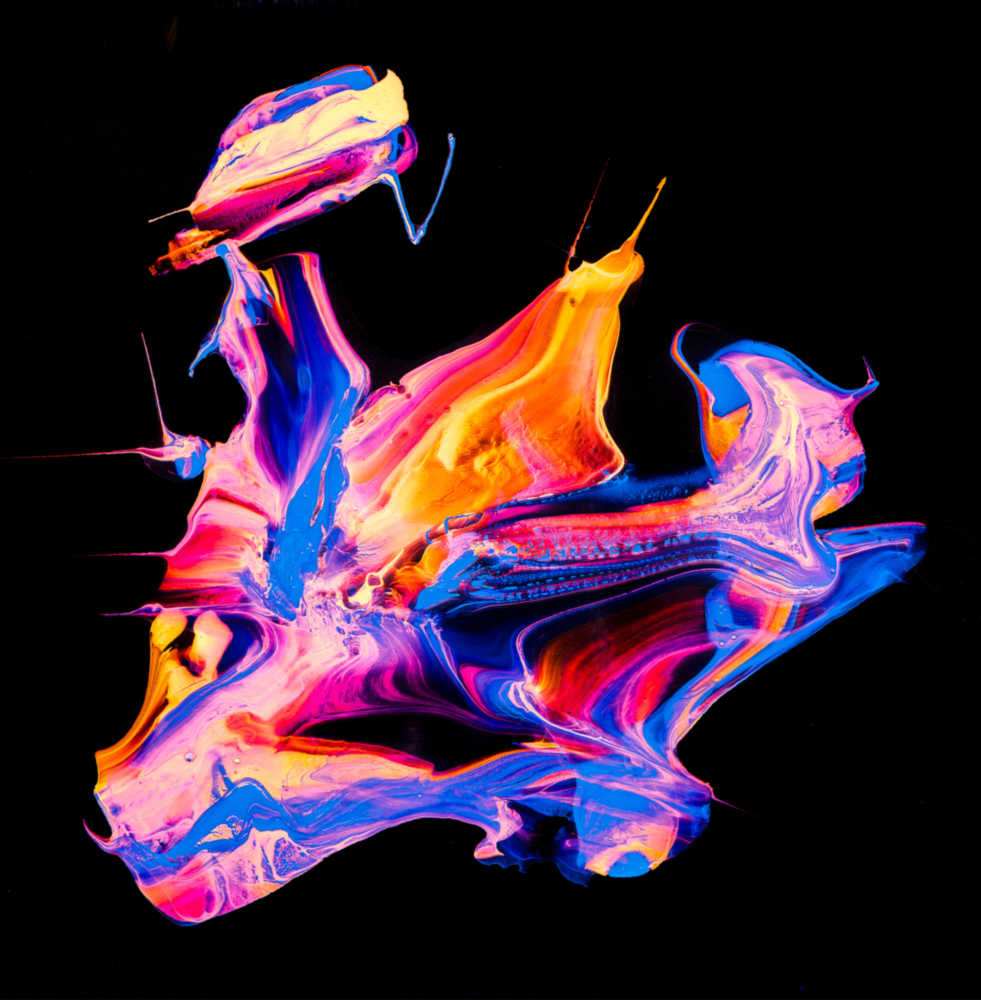 Arte de pared de vidrio de Baile de colores