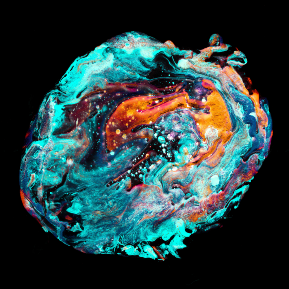 Arte de pared de vidrio de Baile de colores