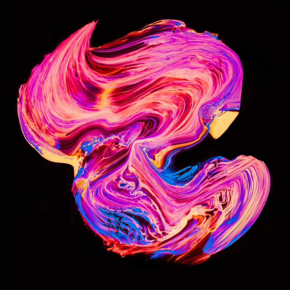 Arte de pared de vidrio de Baile de colores