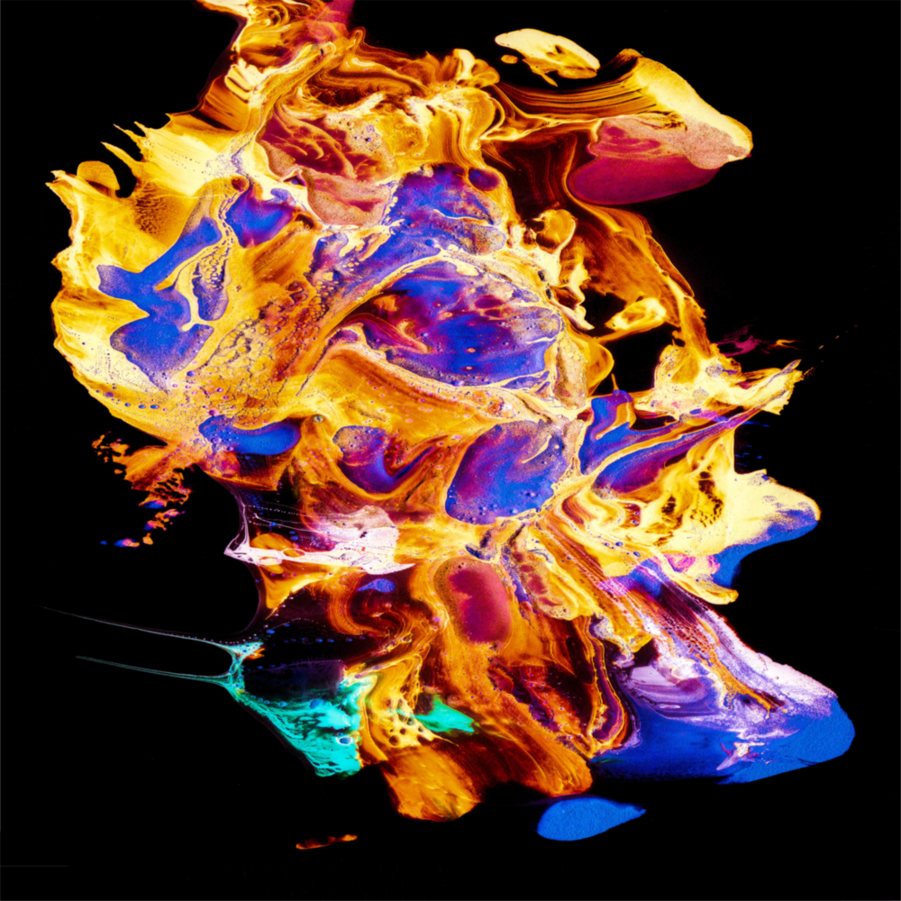Danse de couleurs Impression sur verre