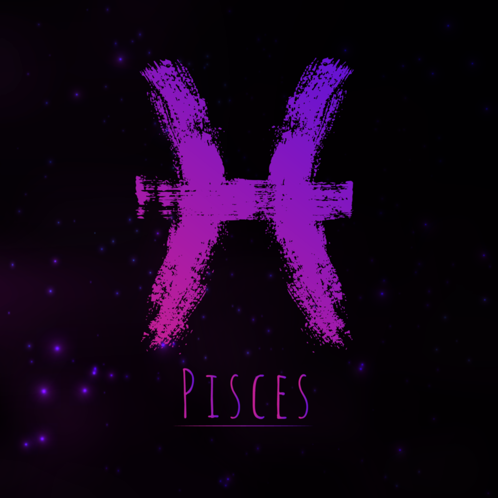 Arte de pared de vidrio de Oroscopi - Pesci