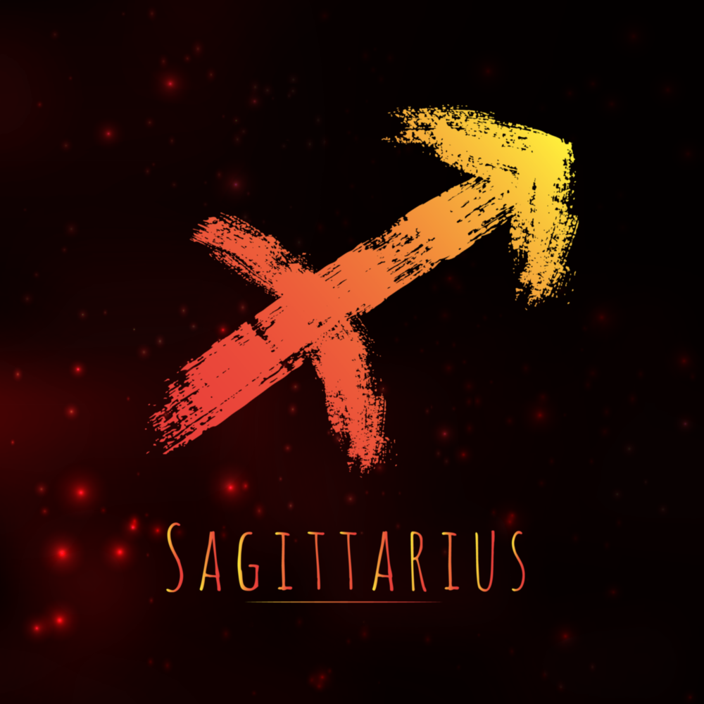 Arte de pared de vidrio de Oroscopi - Sagittario