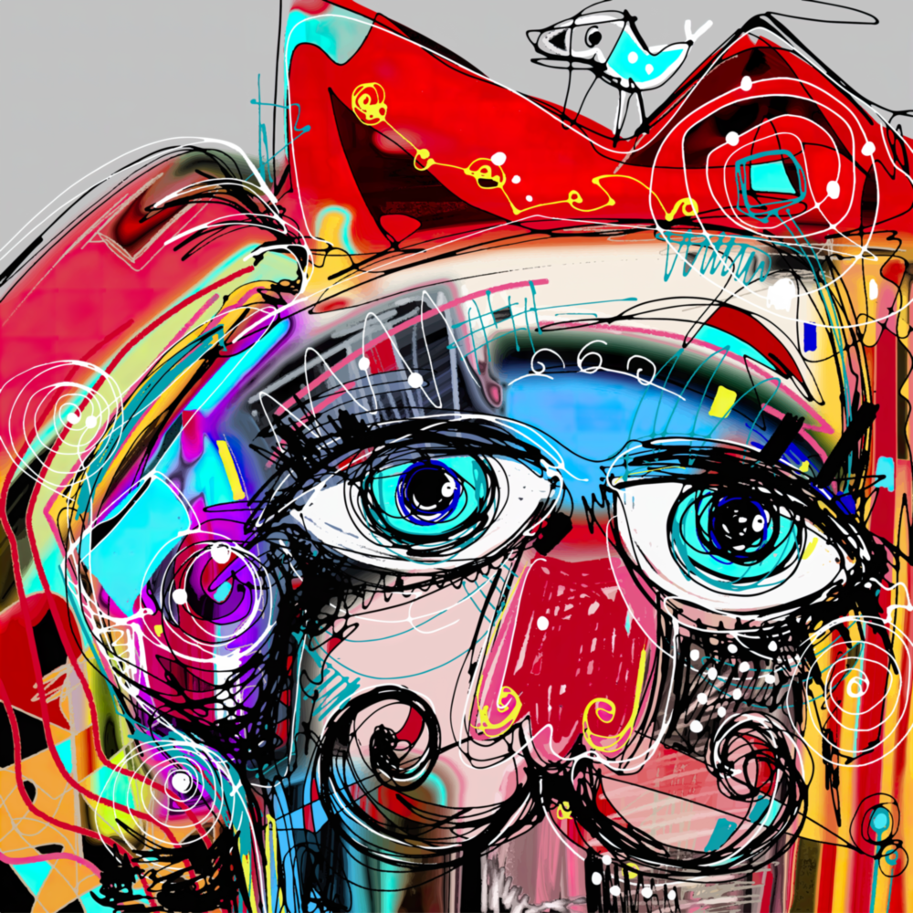 Arte della parete di vetro Astratto