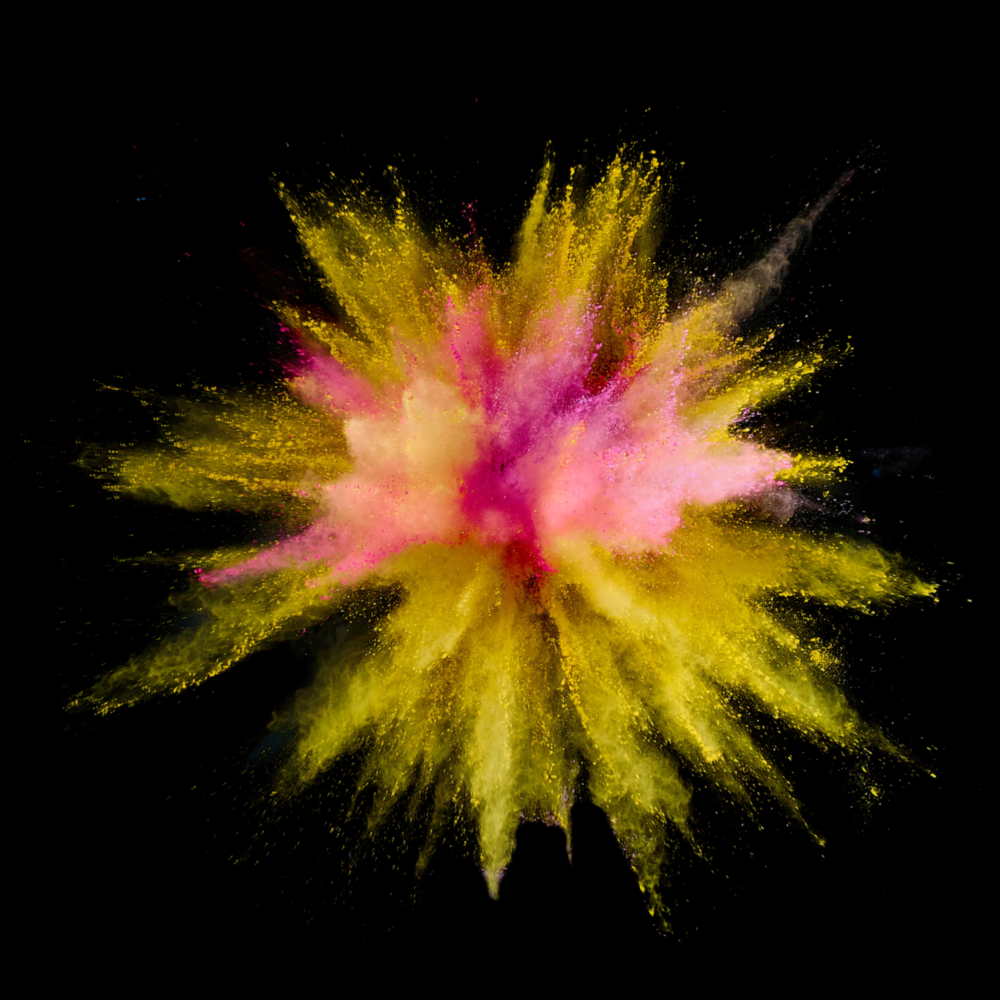 Explosion de couleur Impression sur verre