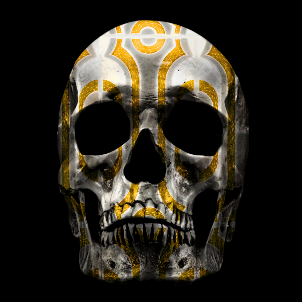 Arte della parete di vetro Cranio