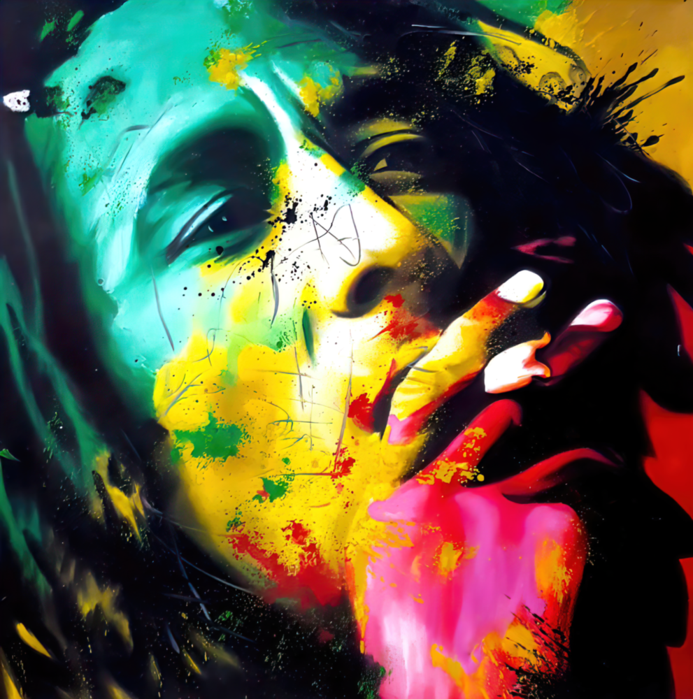 Bob Marley Glasbild