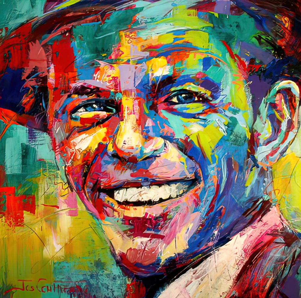Frank Sinatra Glasbild