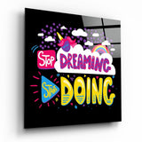 Quadro in vetro "Start Doing" - 40x40 cm