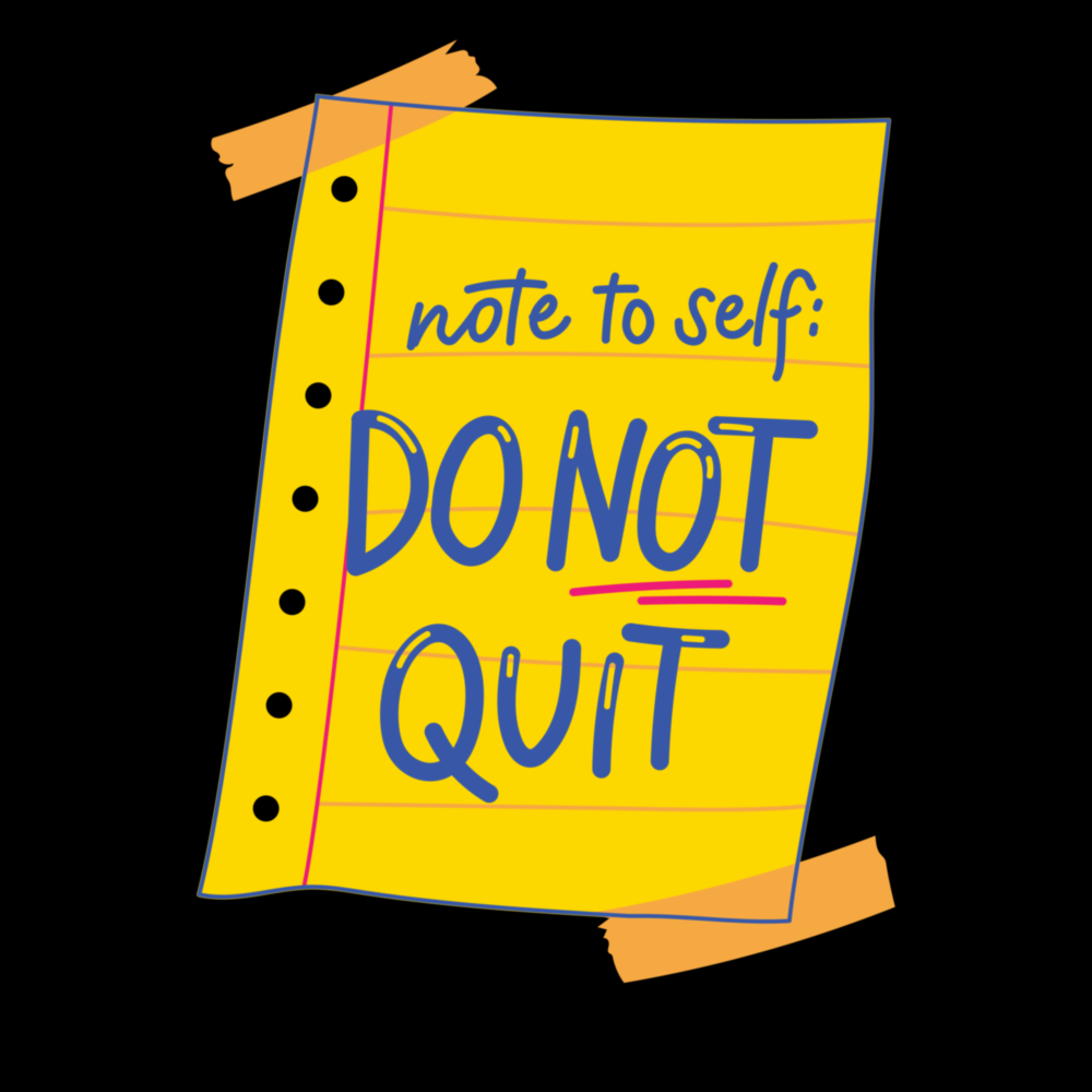 “Note To Self” Glass Wall Art