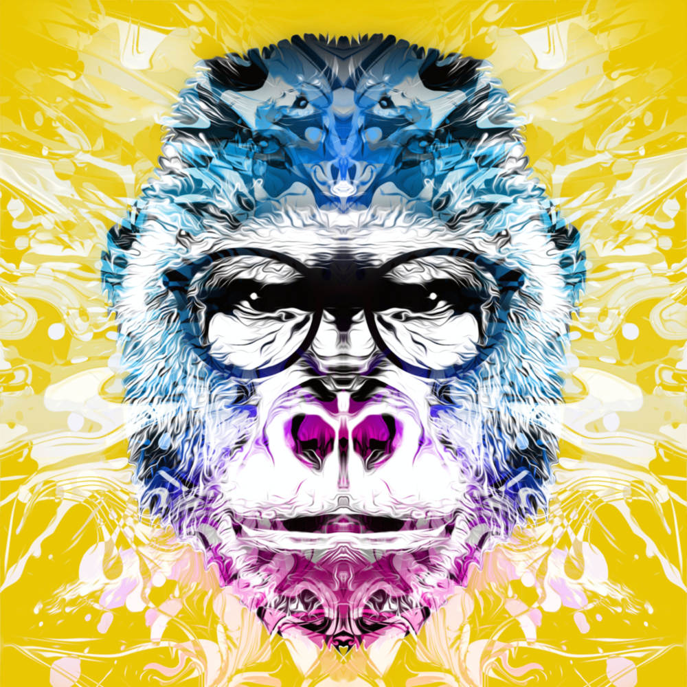 Gorille Impression sur verre