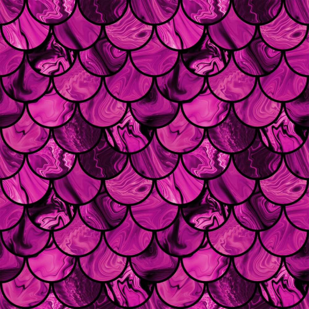 Fischschuppen Glasbild