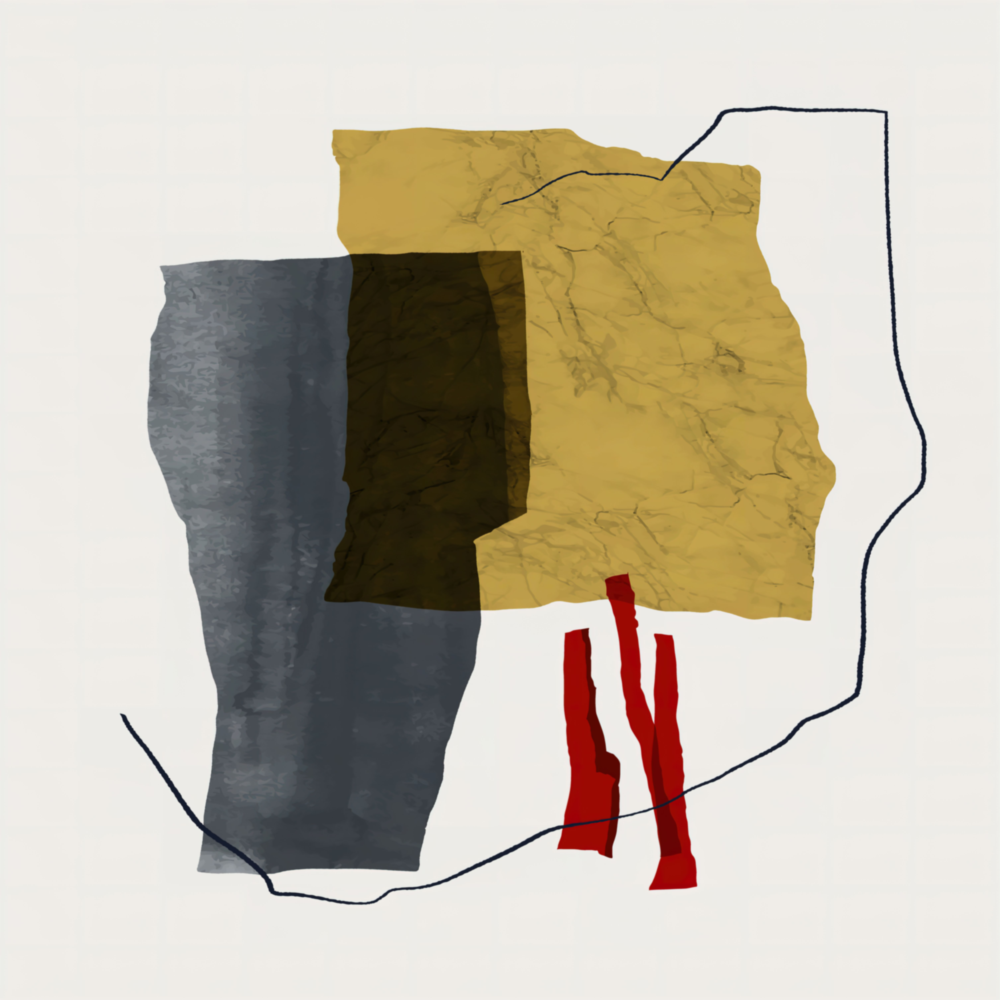 Abstraktes Muster Glasbild