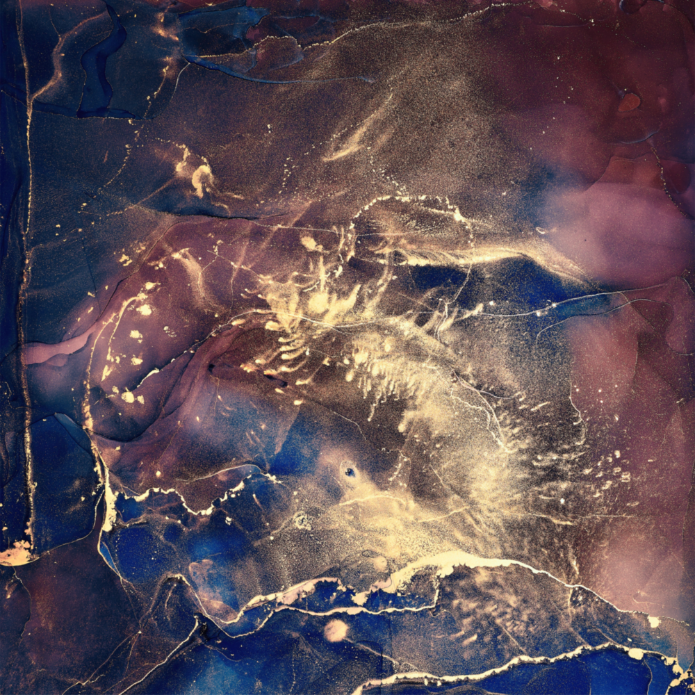 Art abstrait sur verre