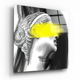 Uncertain Direction Glass Wall Art - 40x40 cm
