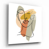 Cuadro de cristal Abstract Lines - 40x40 cm