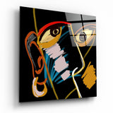 Tableau en verre Abstract Reality - 40x40 cm