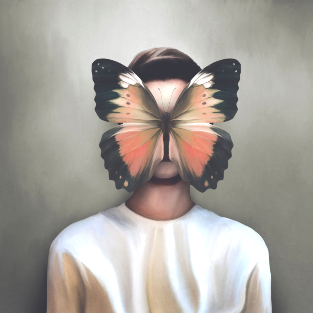 Butterfly Dreams Glass Wall Art