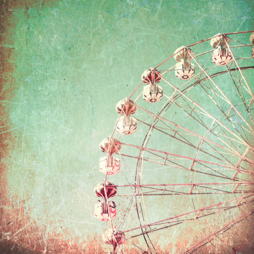 Ferris Wheel Glass Wall Art