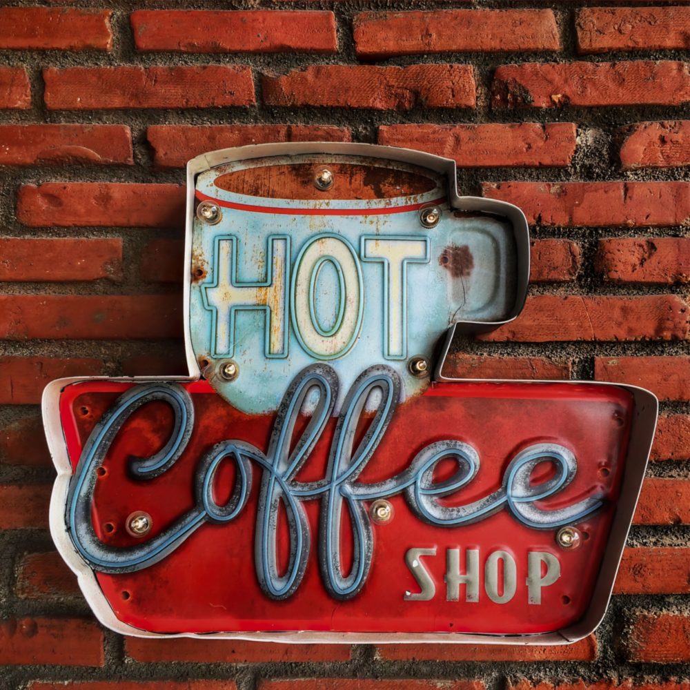 Hot Coffee Glass Wall Art