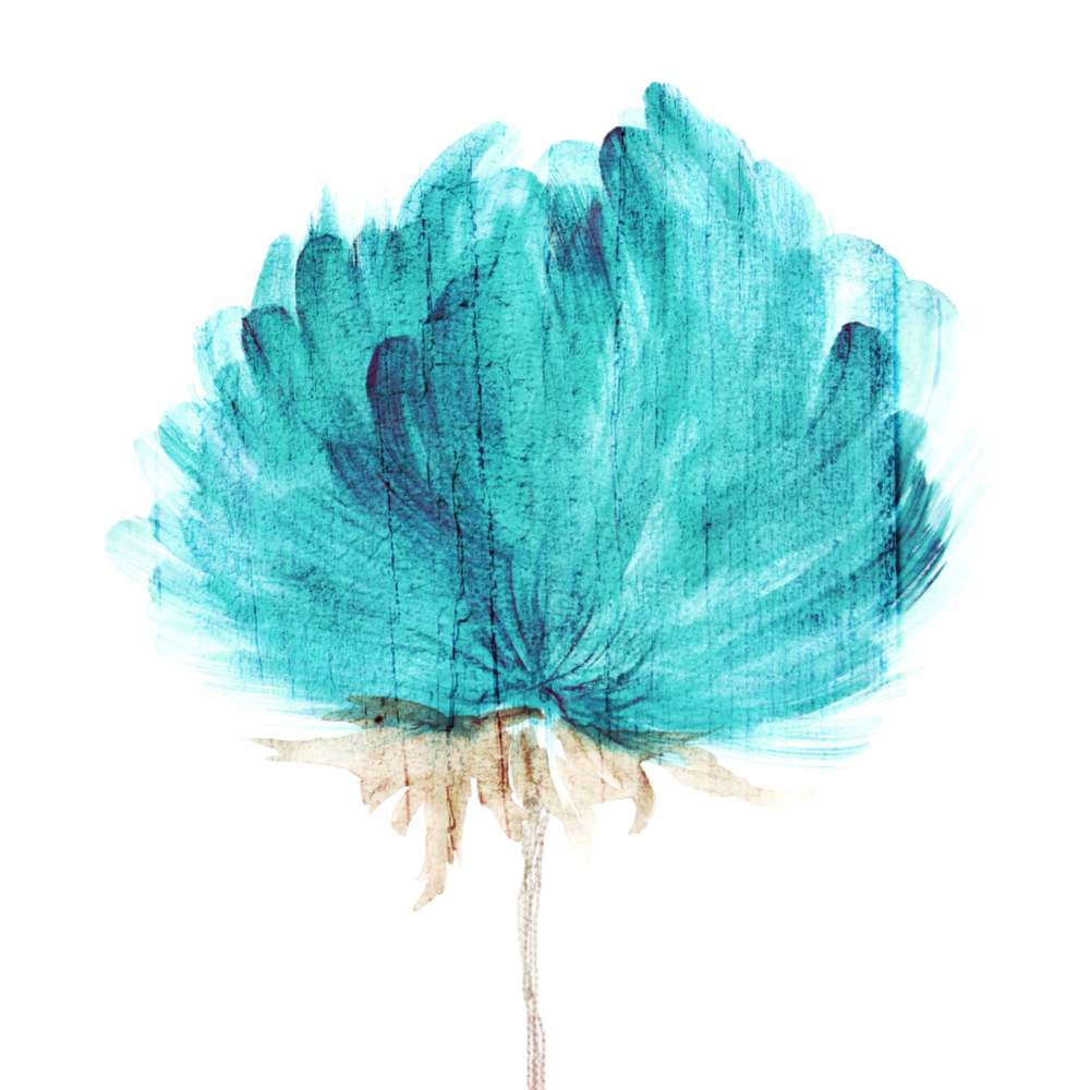 Watercolor Flower Glass Wall Art