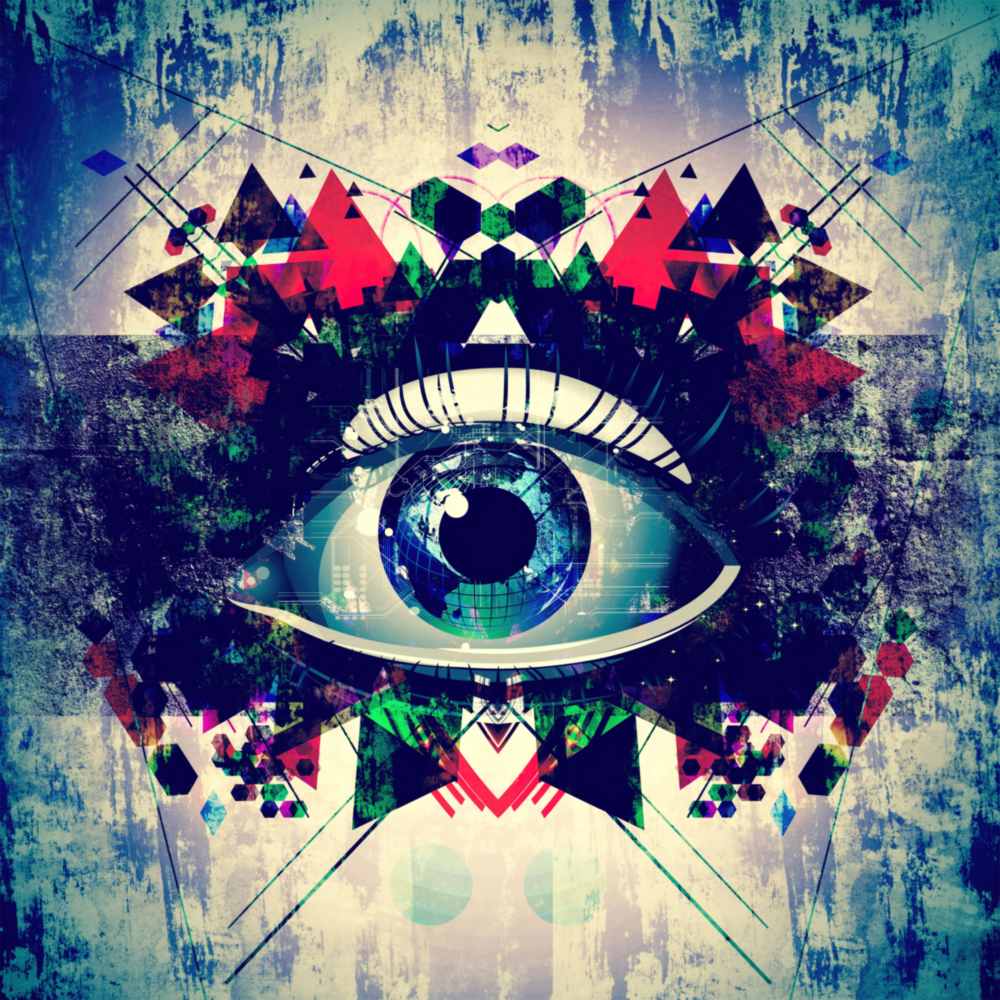 Arte della parete di vetro Occhio