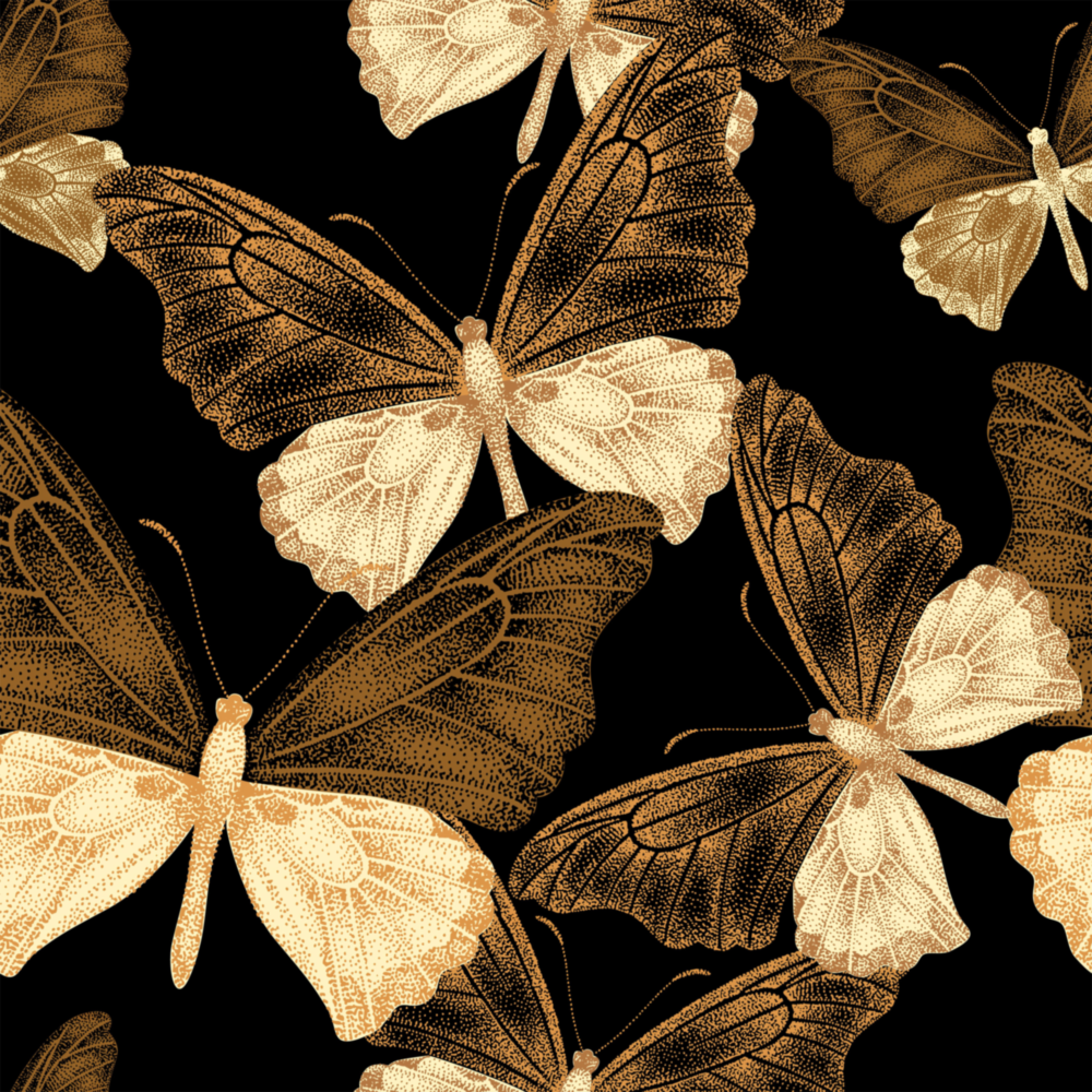 Papillons Impression sur verre