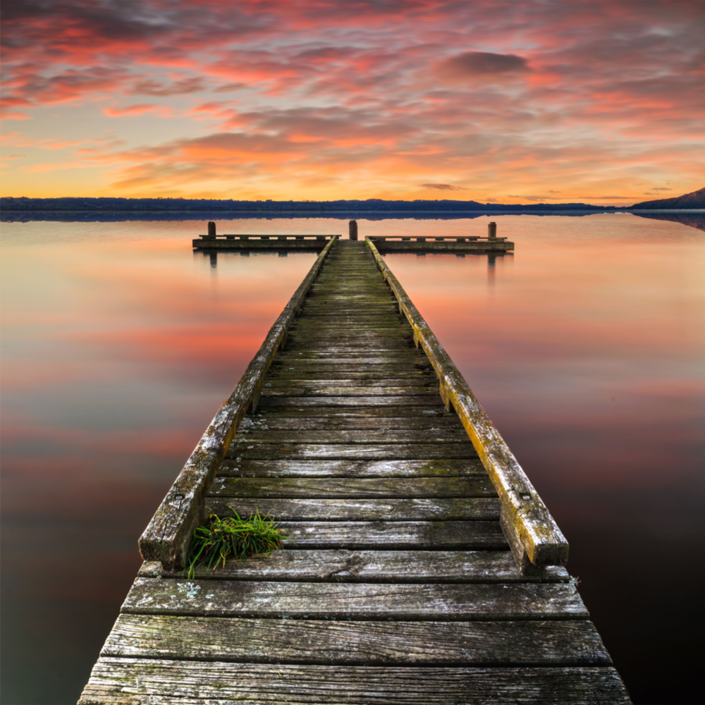 Arte della parete di vetro Dock