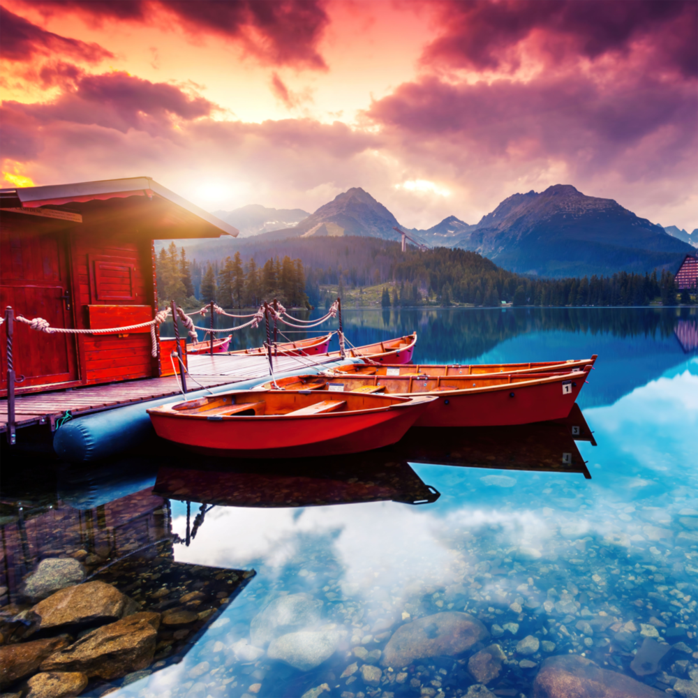 Arte della parete di vetro Paesaggio