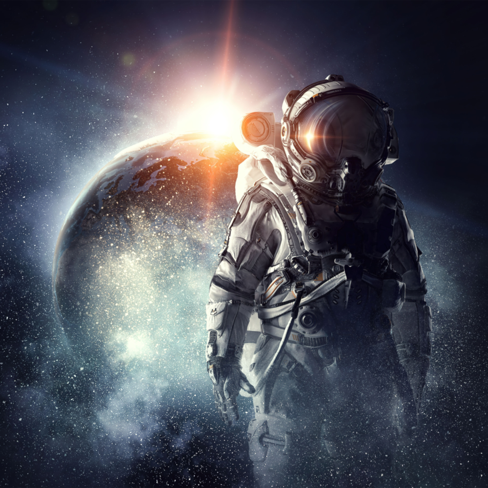 Astronaute Impression sur verre