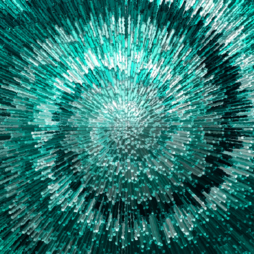 Arte della parete di vetro Spirale verde