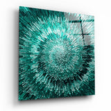 Tableau en verre « Cycle du vert » - 40x40 cm
