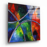 Glasbild „Curves“ - 40x40 cm
