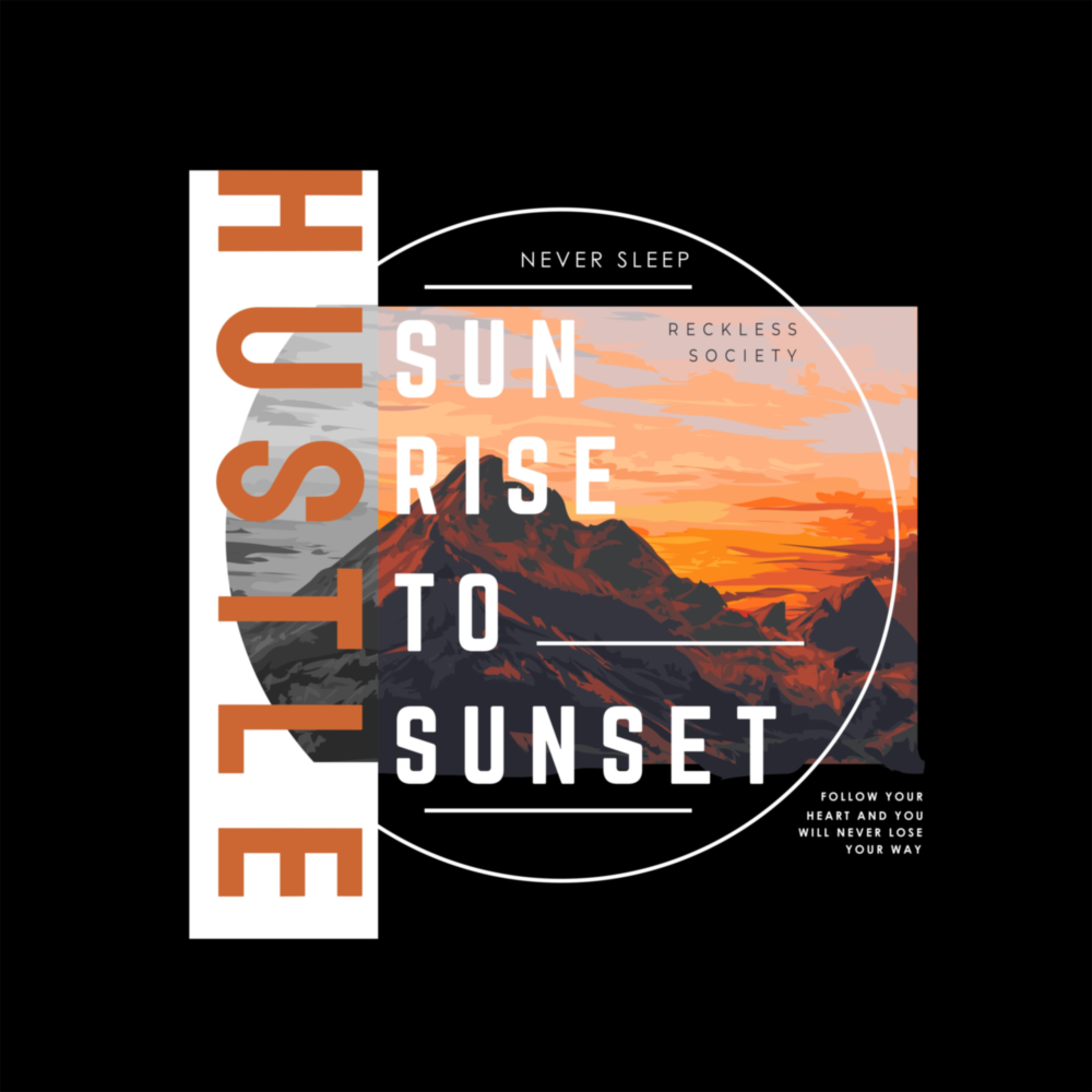 Arte de pared de vidrio de Desde el amanecer hasta el atardecer