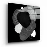 Tableau en verre noir - 40x40 cm